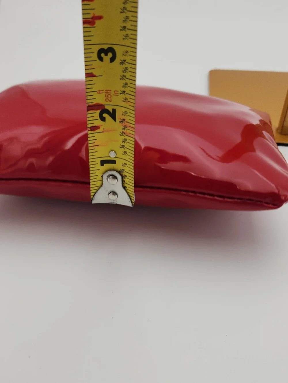 Estee Lauder Makeup Or Travel Bag In Red, Faux Patent Leather.